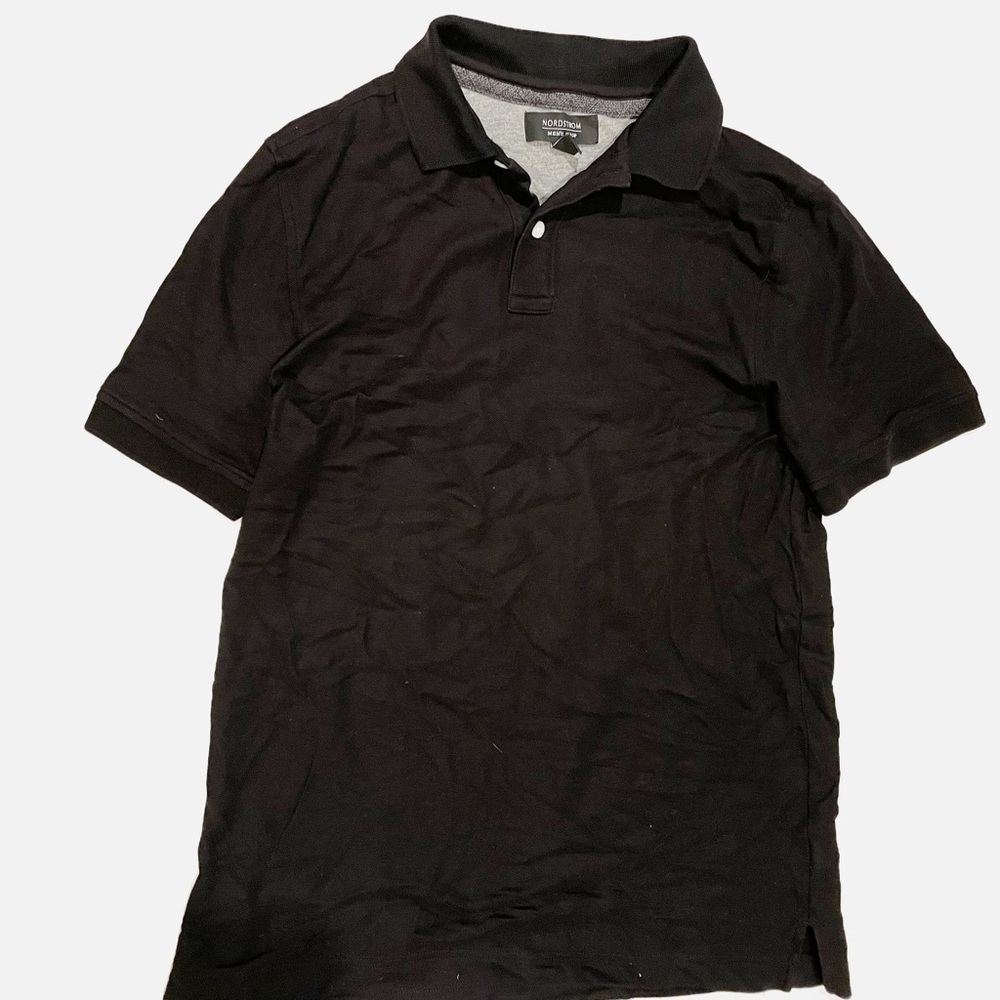 Nordstrom black men’s collared shirt